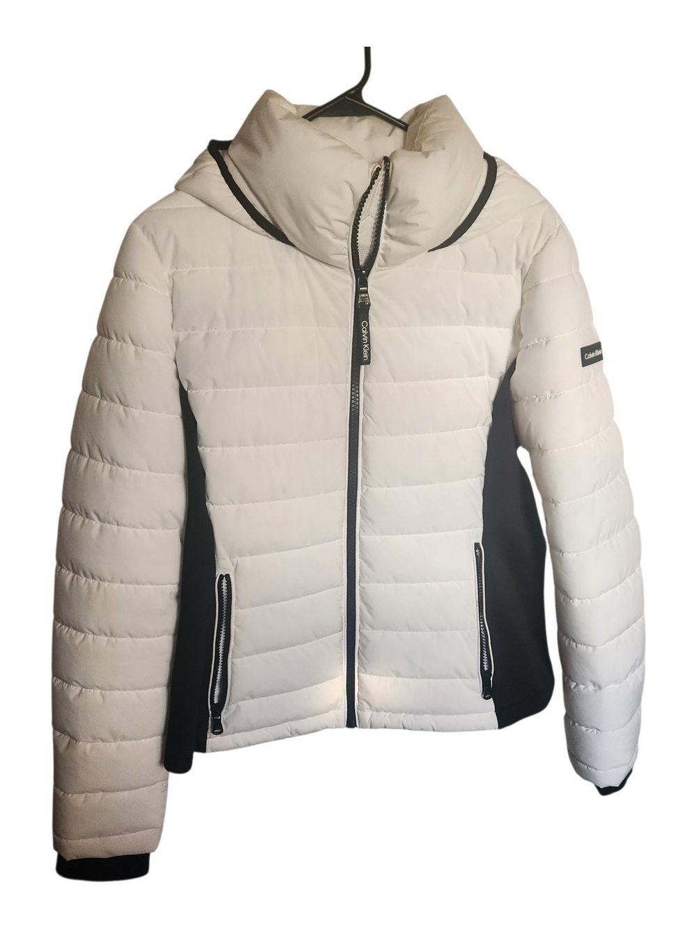 Calvin Klein Sorona Aura Puffer White Insulated Quilted  Jacket- Medium